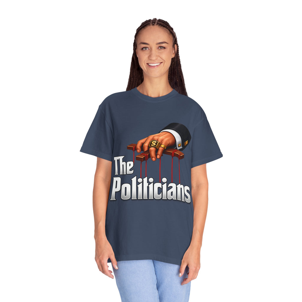 The Politicians T-Shirt — Puppet Master Hand & Money Political Satire Tee