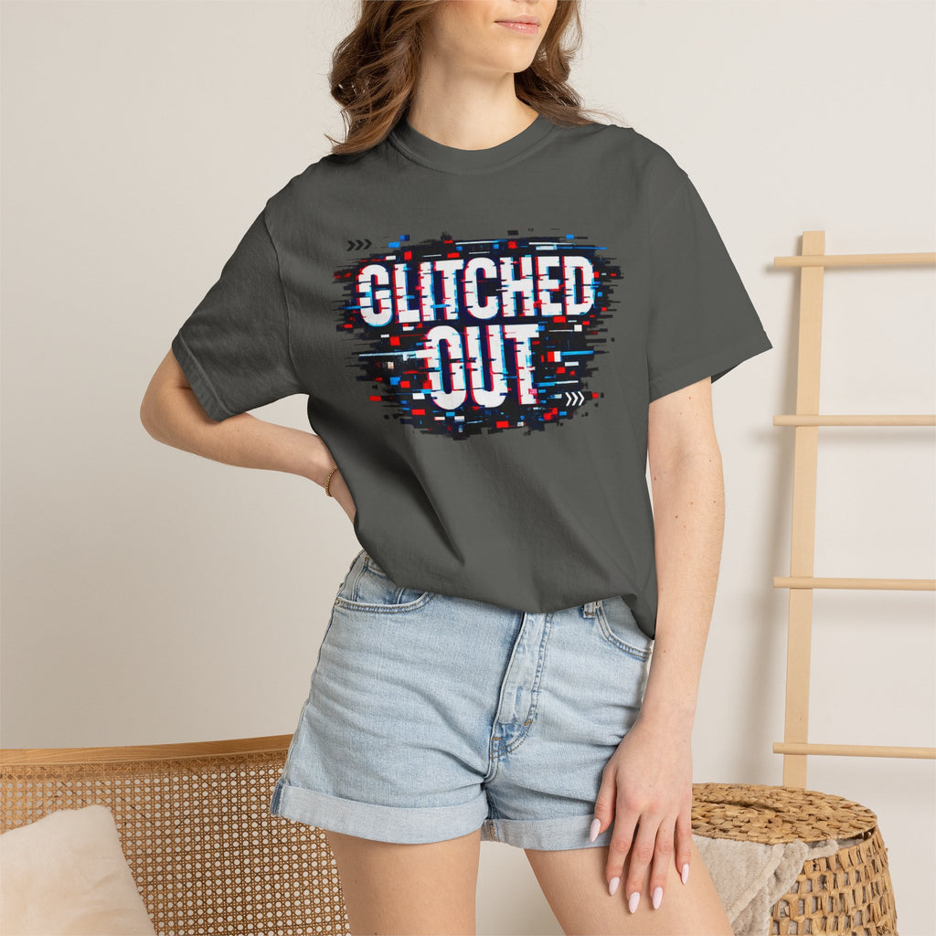 Glitched Out T-Shirt — Retro Glitch Graphic Tee