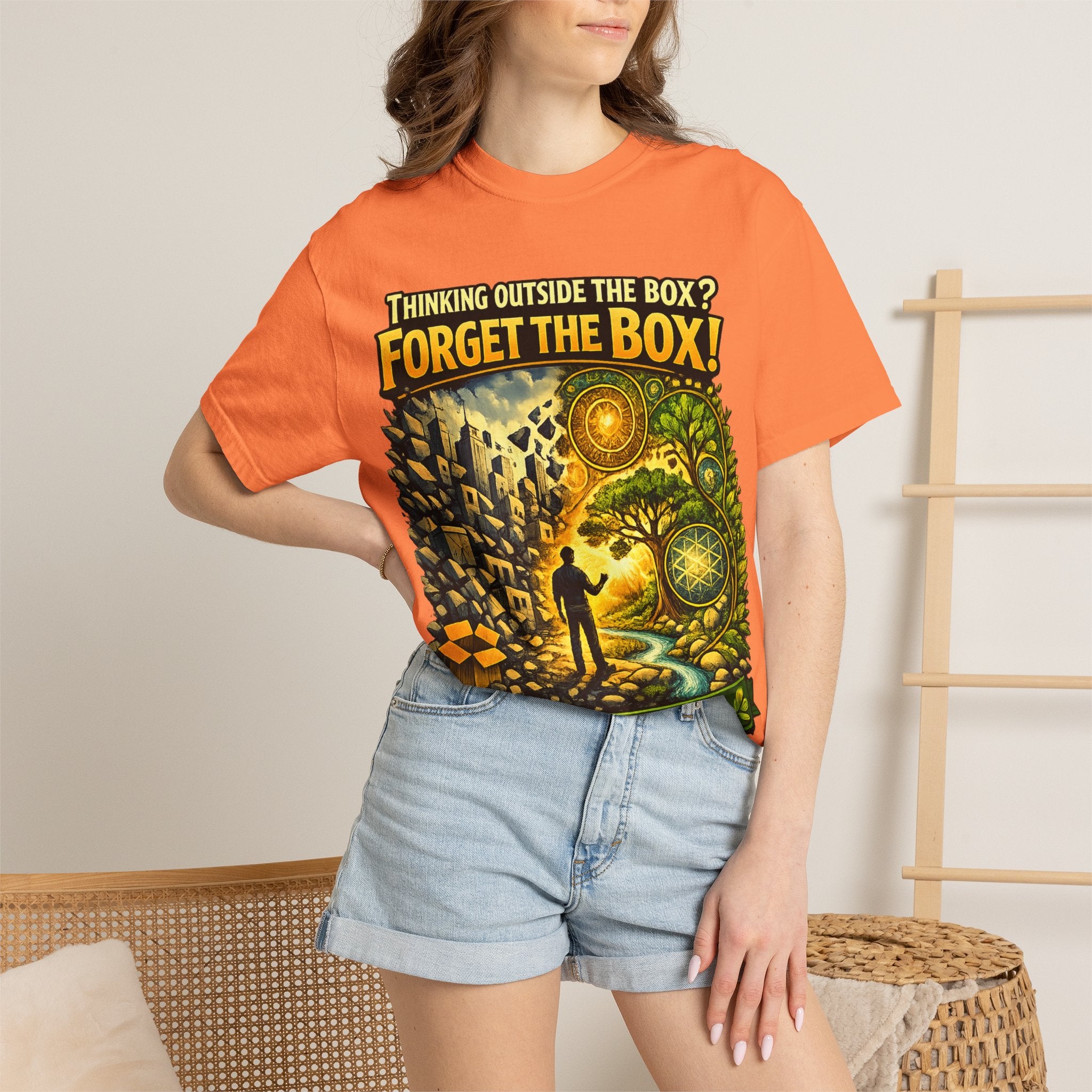 Thinking Outside the Box? Forget the Box! T-Shirt — Reconnect with Nature Graphic Tee
