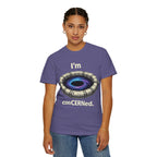 T-Shirt — "I'm conCERNed." Black Hole CERN Physics Science Tee
