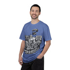 Graphic Tee — "Waiting for the Government to End Corruption" Political Skeletal Design
