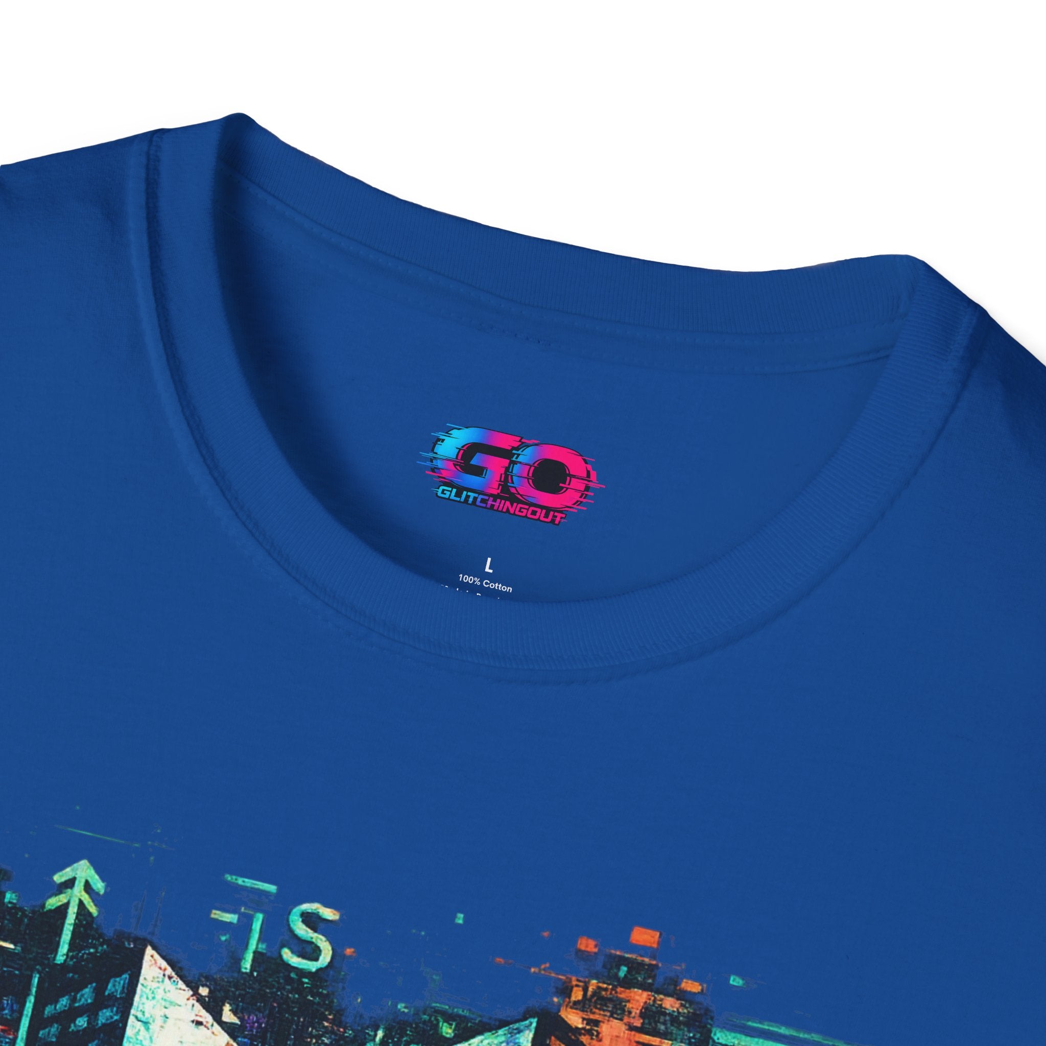 Cyberpunk Cityscape T‑Shirt — Neon Tokyo Skyline Graphic Tee