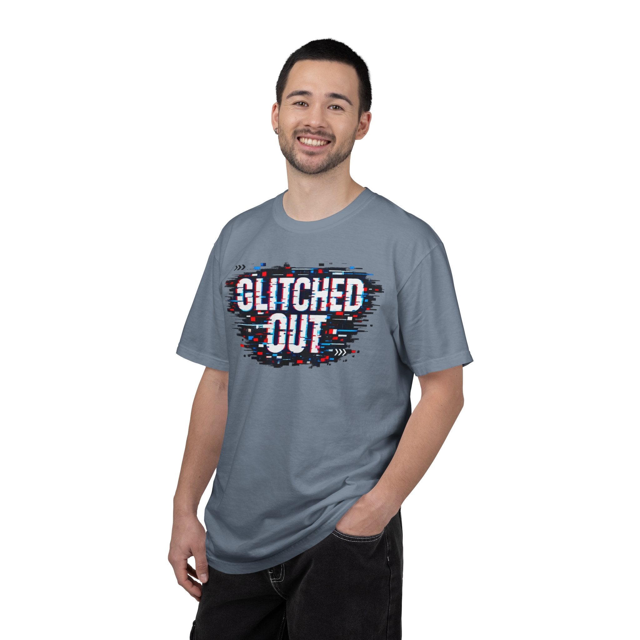 Glitched Out T-Shirt — Retro Glitch Graphic Tee