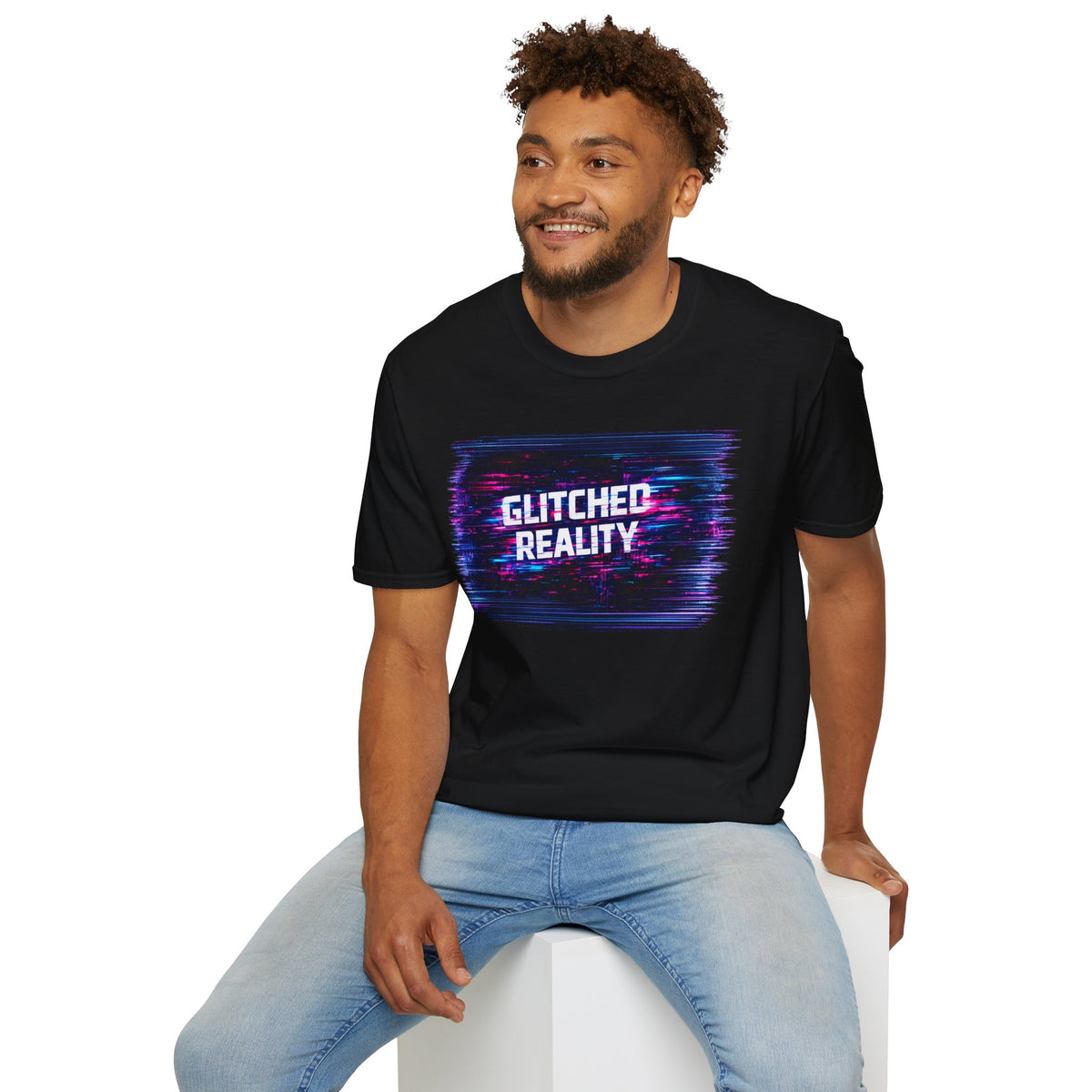 Glitched Reality V2 T‑Shirt — Retro Cyberpunk Digital Distortion Tee