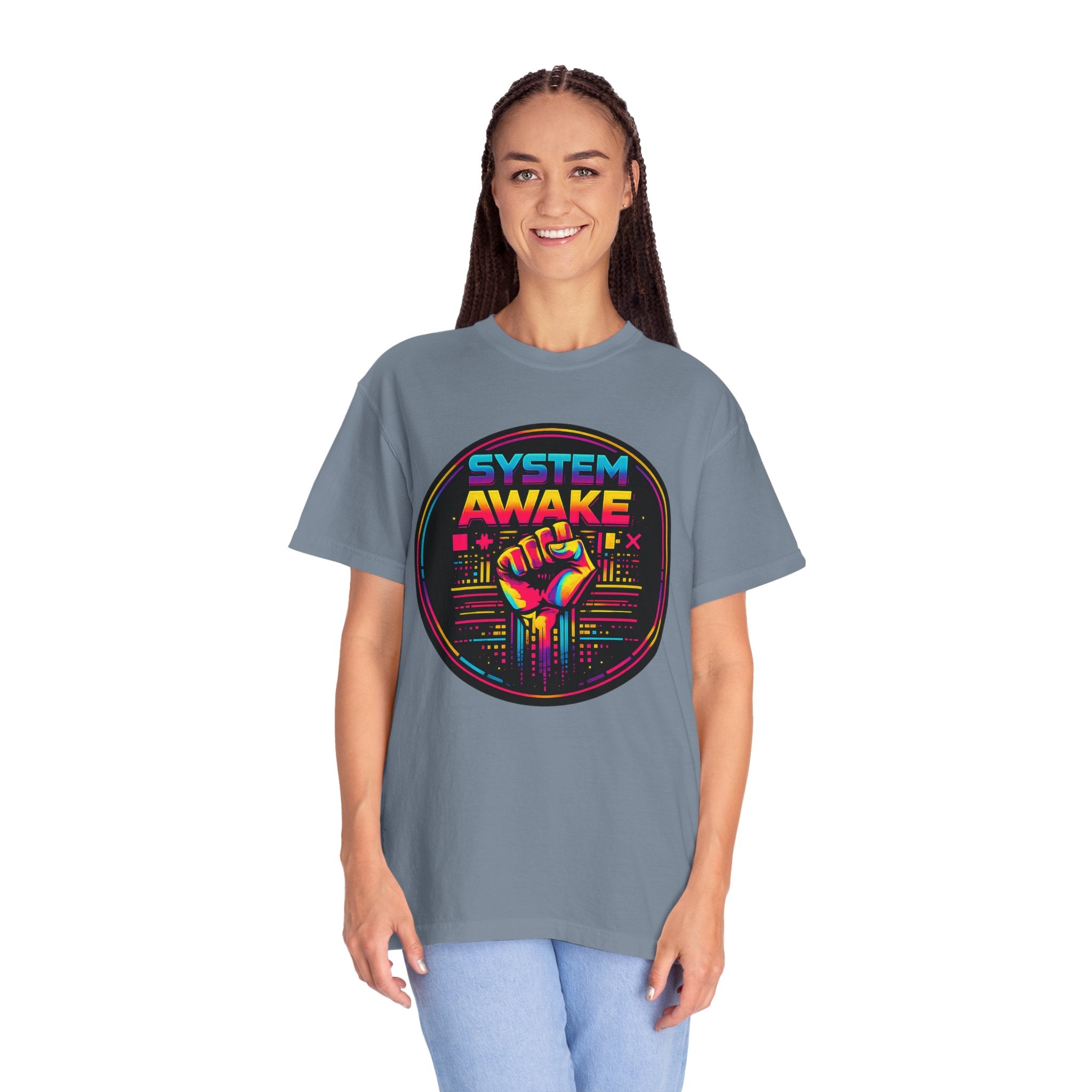 System Awake Retro Fist T-Shirt