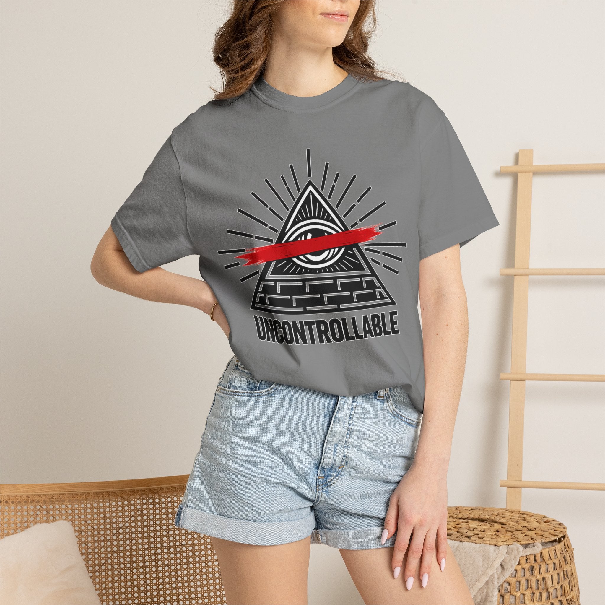 Uncontrollable Pyramid Graphic T-Shirt
