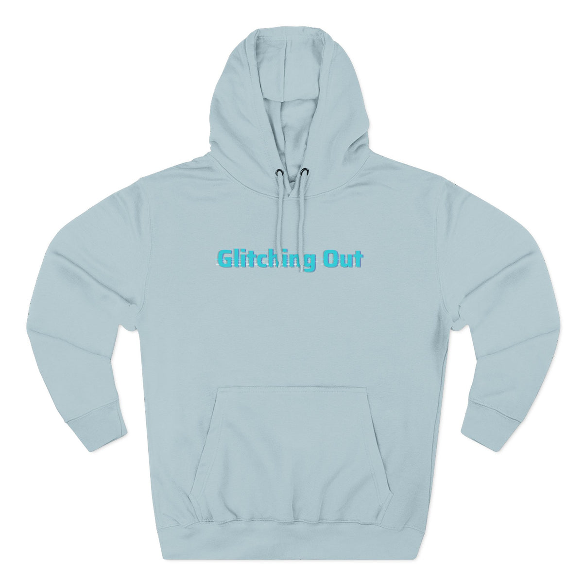 Hoodie — "Glitching Out" Geometric Retro Tech Graphic Hoodie