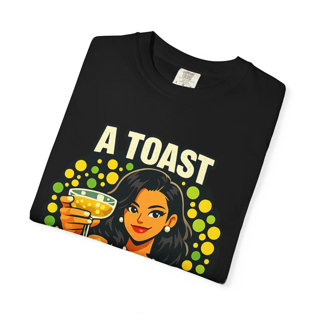 Vintage 'A Toast to All the Free Thinkers' Graphic T-Shirt