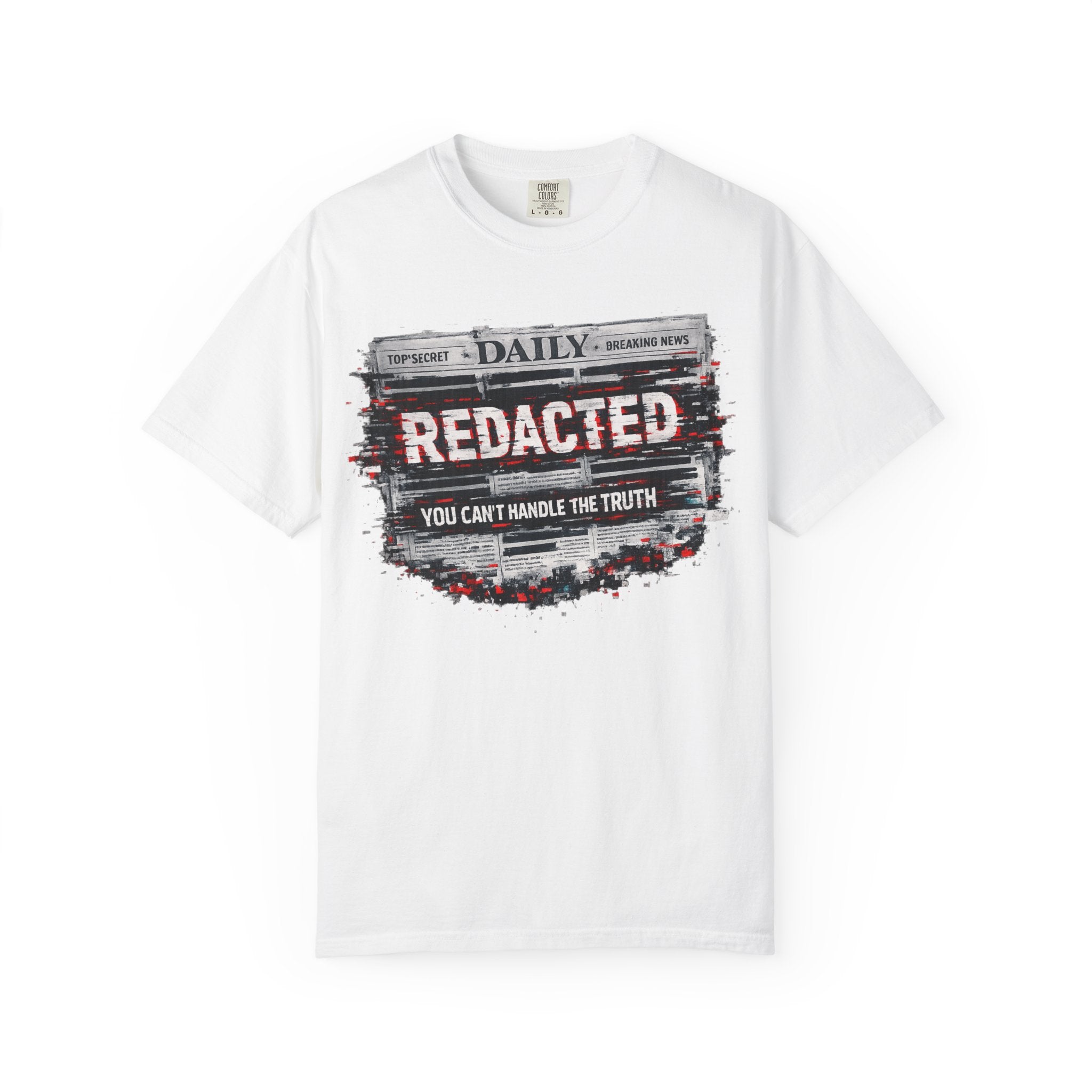Redacted News Graphic T-Shirt — "REDACTED: You Can't Handle the Truth"