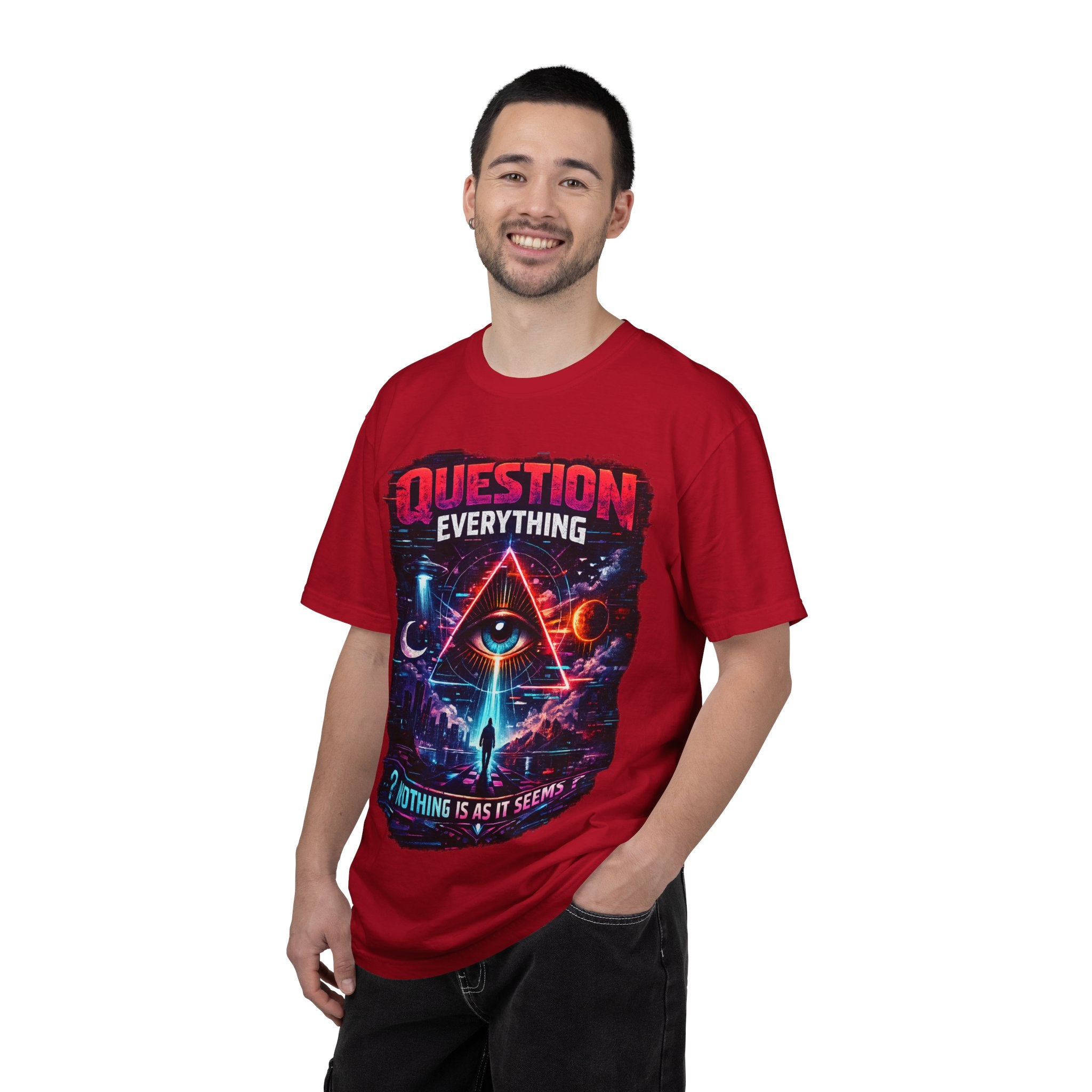 Question Everything T-Shirt — Mystical All-Seeing Eye Graphic Tee