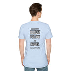 Provocative Graphic T-Shirt — "Blindly Follow the Masses" Back Print
