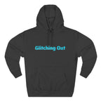 Glitching Out Hoodie — Retro Cyberpunk Pixel Graphics Fleece Hoodie