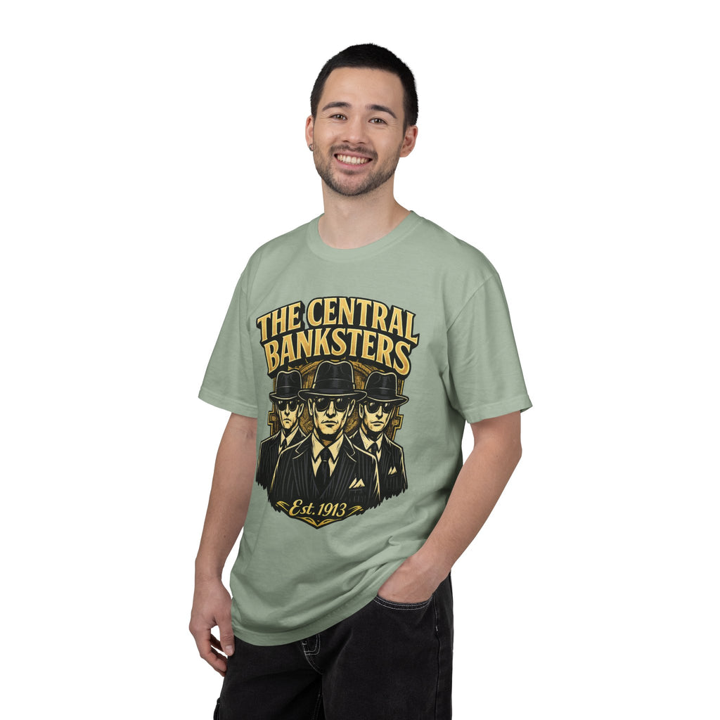 The Central Banksters Graphic T-Shirt — Retro Mobster Vintage Design