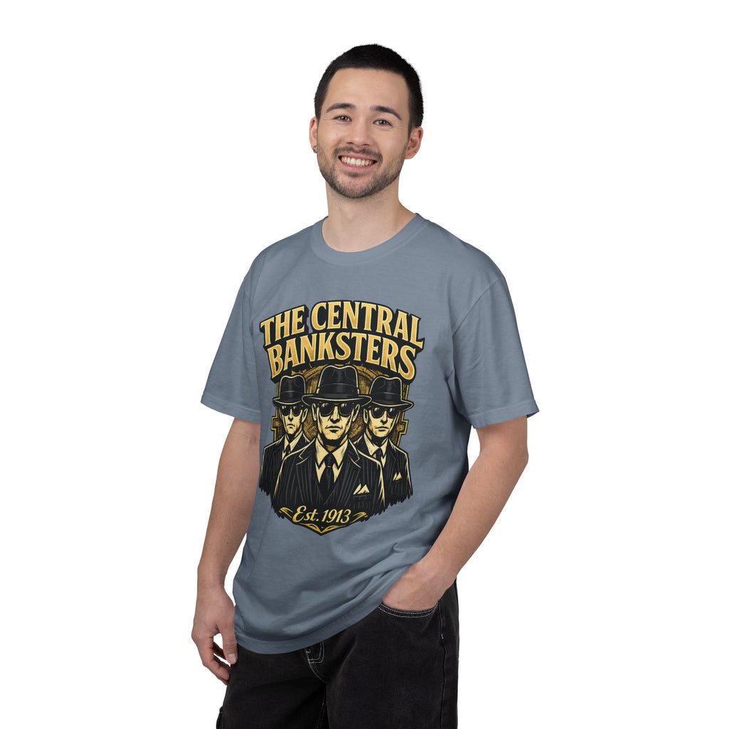 The Central Banksters Graphic T-Shirt — Retro Mobster Vintage Design