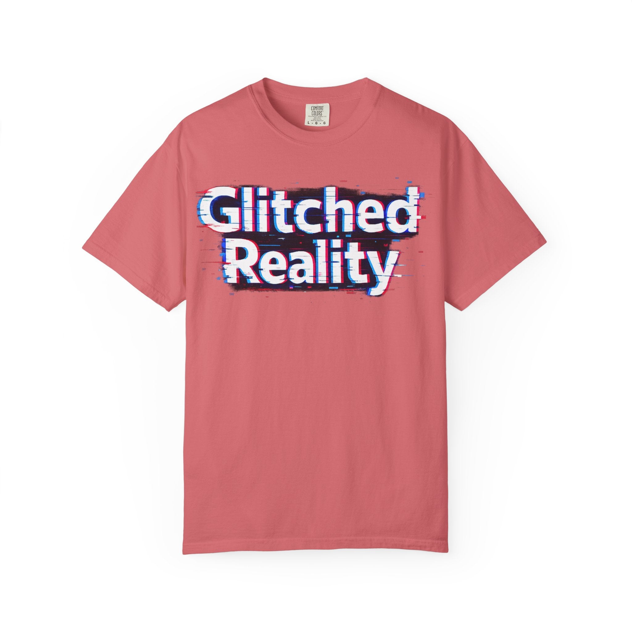Glitched Reality T‑Shirt — Retro Glitch Graphic Tee with "Glitched Reality" Text