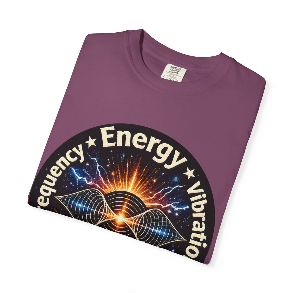Energy & Vibration T-Shirt — "Frequency is Life" Spiritual Graphic Tee