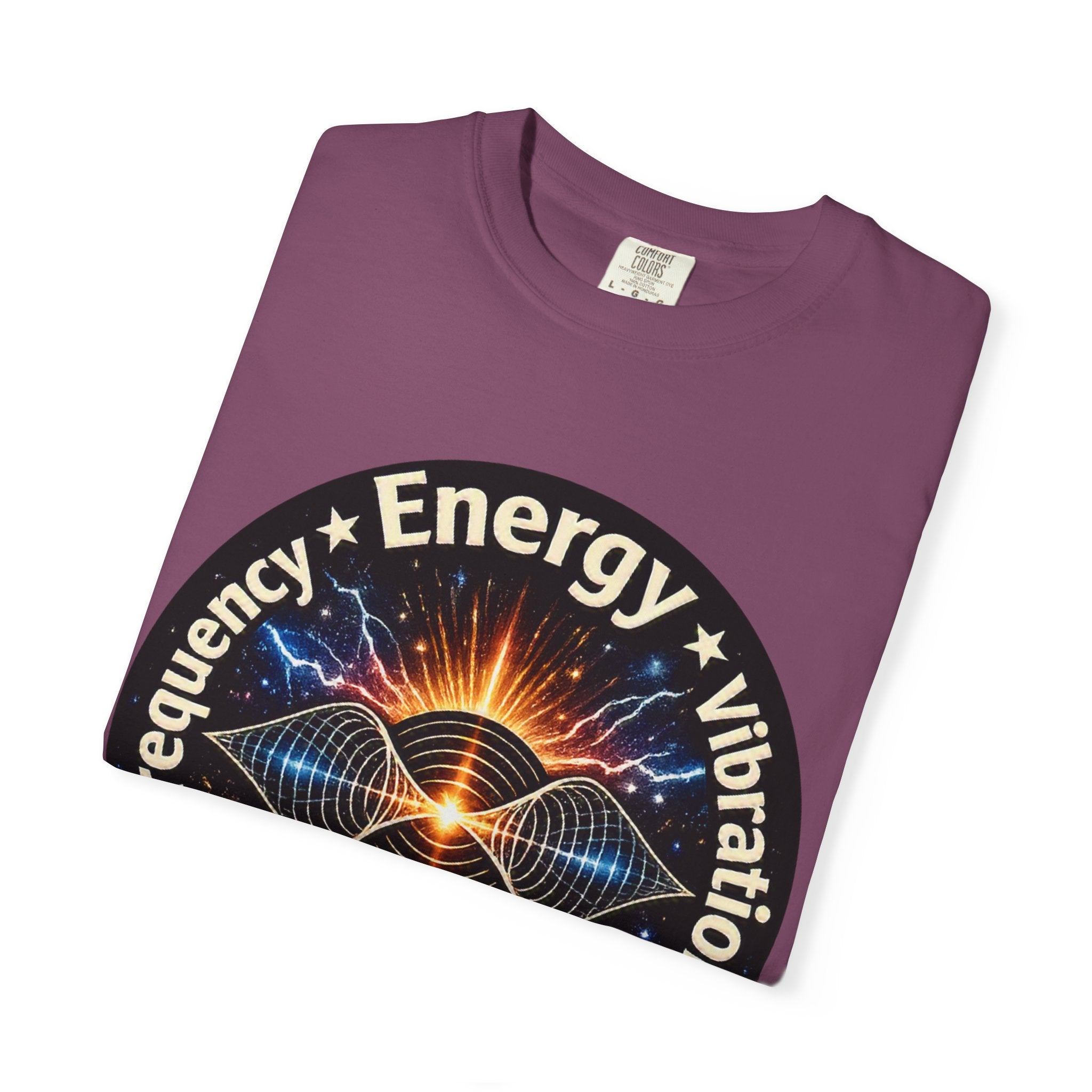 Energy & Vibration T-Shirt — "Frequency is Life" Spiritual Graphic Tee