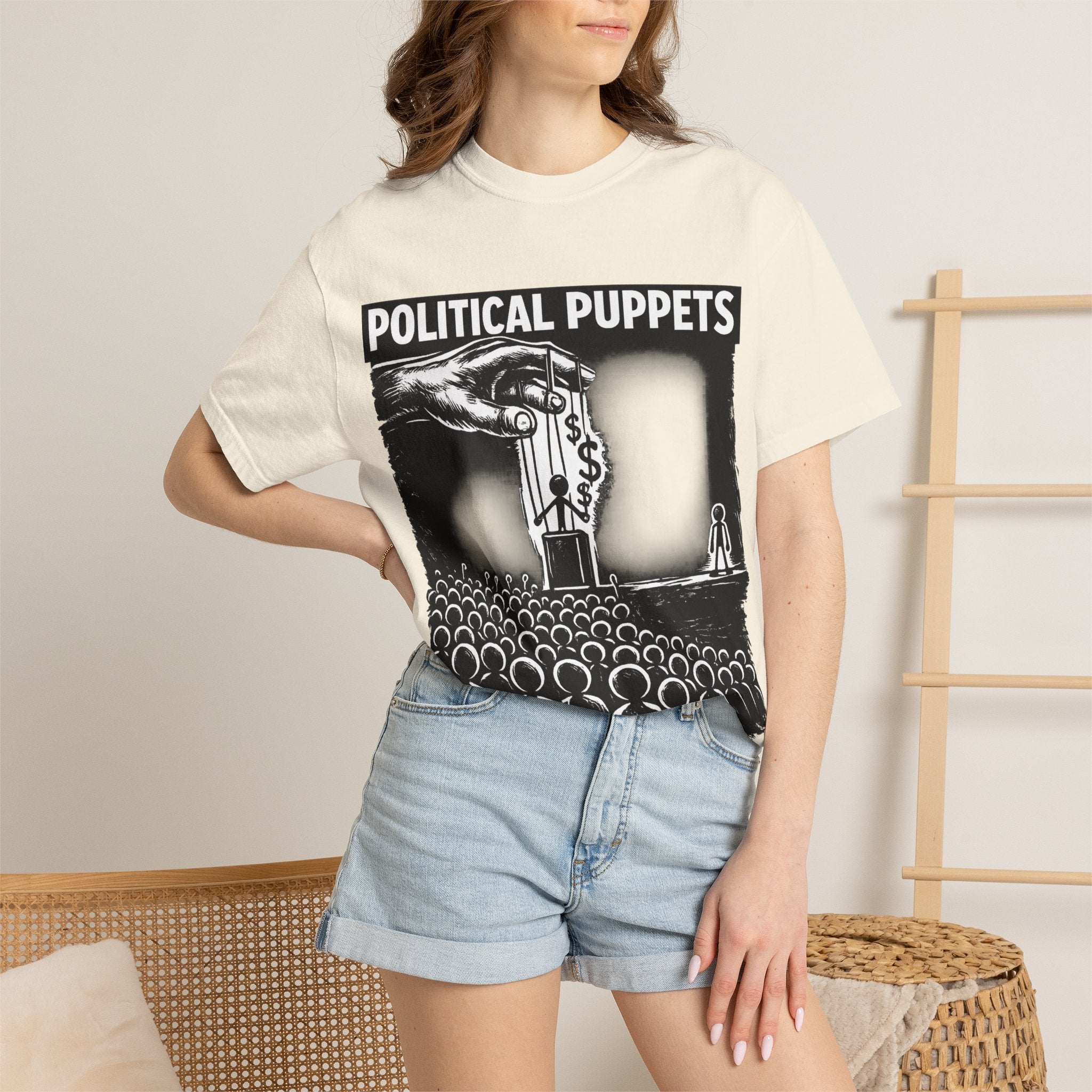 Political Puppets T-Shirt — Anti-Establishment Graphic Tee
