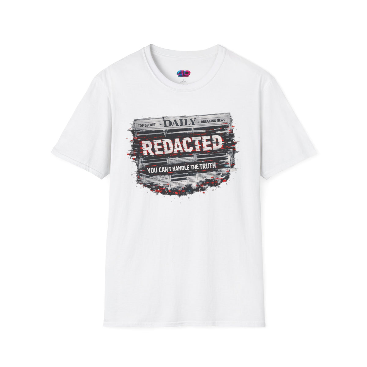 Redacted News Graphic T-Shirt — "REDACTED: You Can't Handle the Truth"