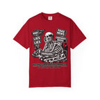 Skeptical Skeleton 'Waiting for Mainstream Media to Report the Truth' T-Shirt