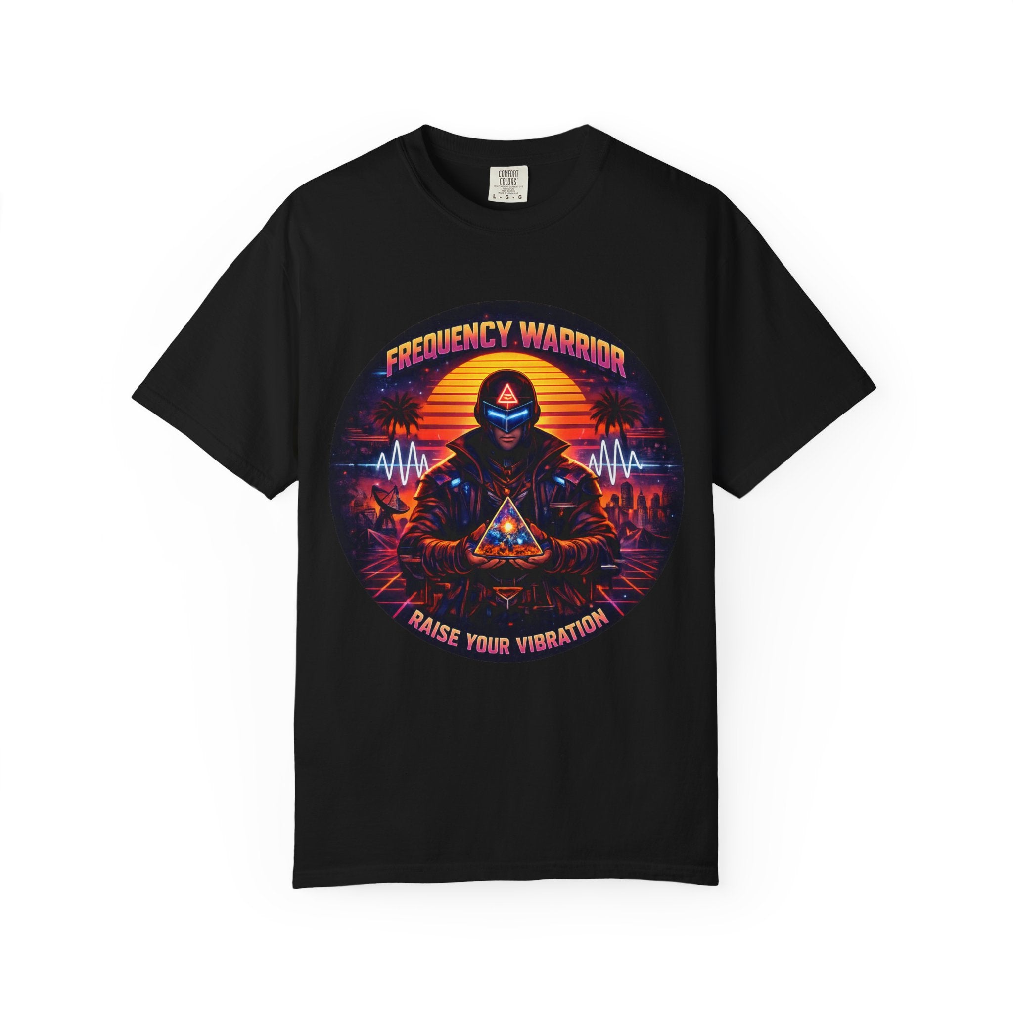 Frequency Warrior — Raise Your Vibration Graphic T-Shirt