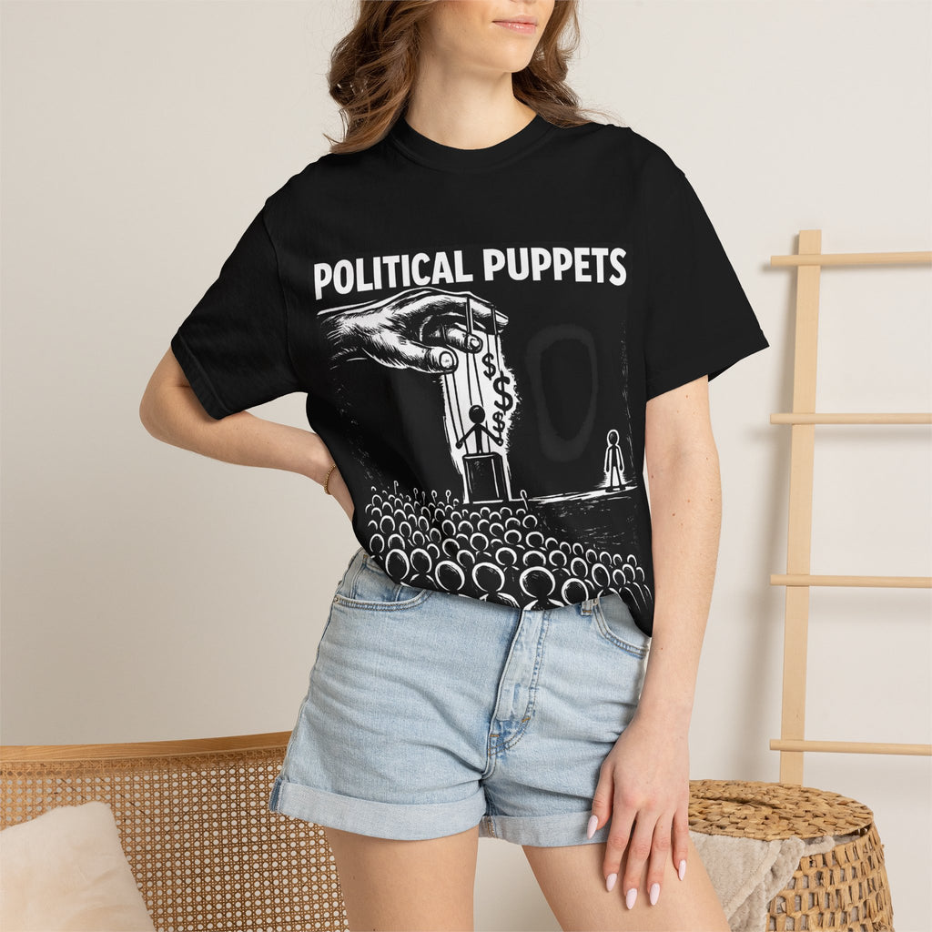 Political Puppets T-Shirt — Anti-Establishment Graphic Tee