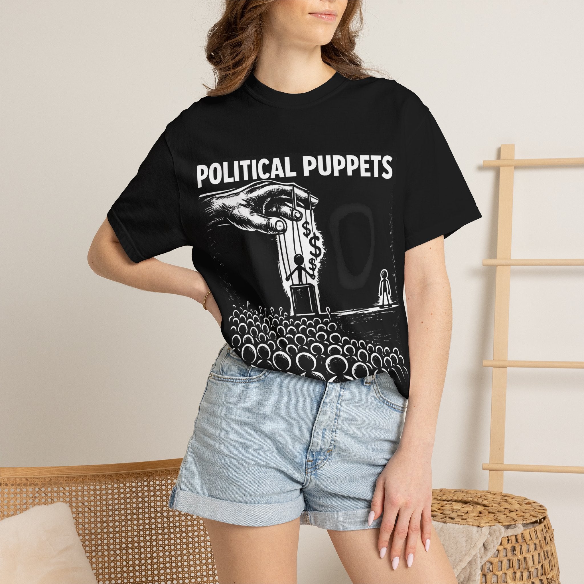 Political Puppets T-Shirt — Anti-Establishment Graphic Tee