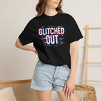Glitched Out T-Shirt — Retro Glitch Graphic Tee