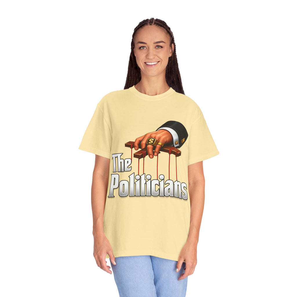 The Politicians T-Shirt — Puppet Master Hand & Money Political Satire Tee