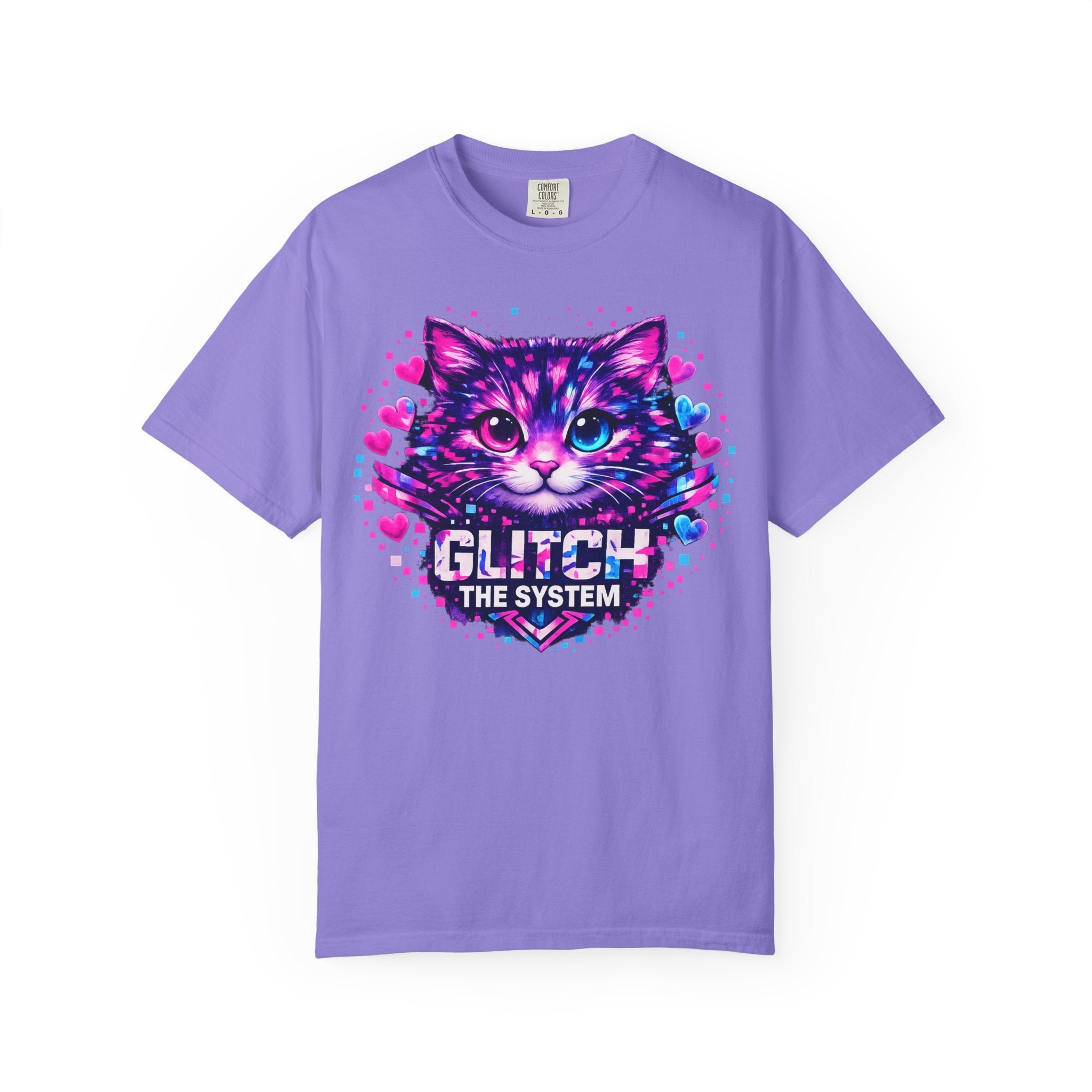 Glitch the System Cat T-Shirt