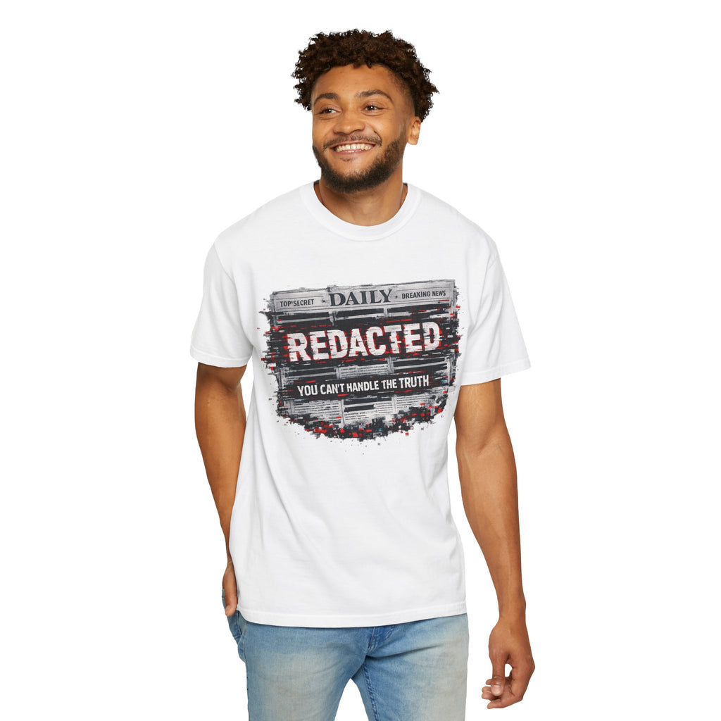Redacted News Graphic T-Shirt — "REDACTED: You Can't Handle the Truth"
