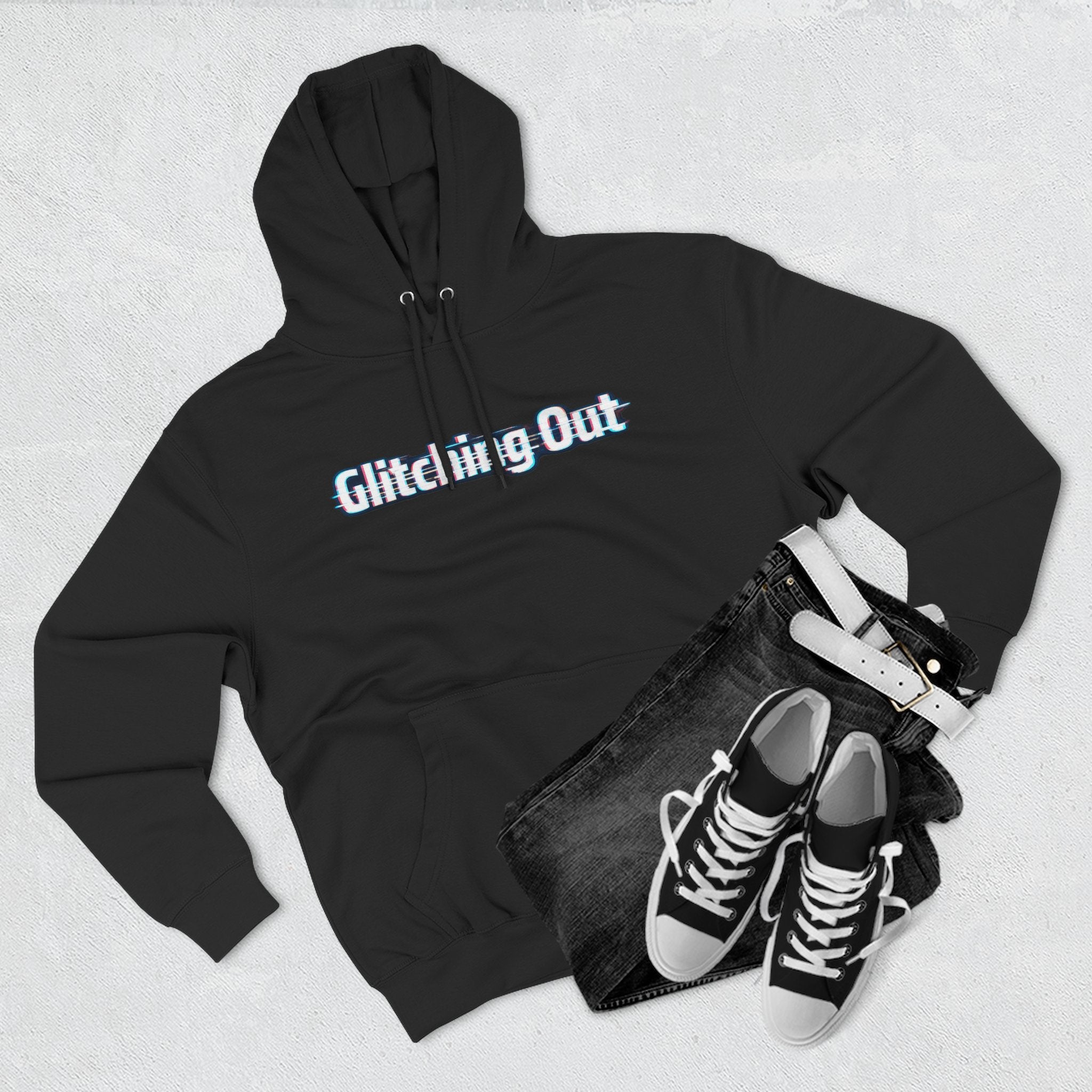Glitching Out Hoodie — "Glitch the System" Tech Circuit Graphic