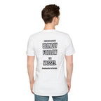 Provocative Graphic T-Shirt — "Blindly Follow the Masses" Back Print