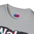 Wake Up Call Graphic Tee — Retro Glitch Text T‑Shirt