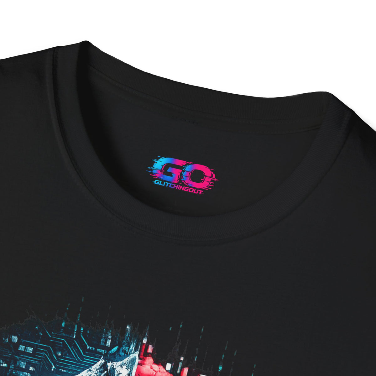 Glitch The System V3 Graphic Tee — Retro Cyberpunk Distressed Design