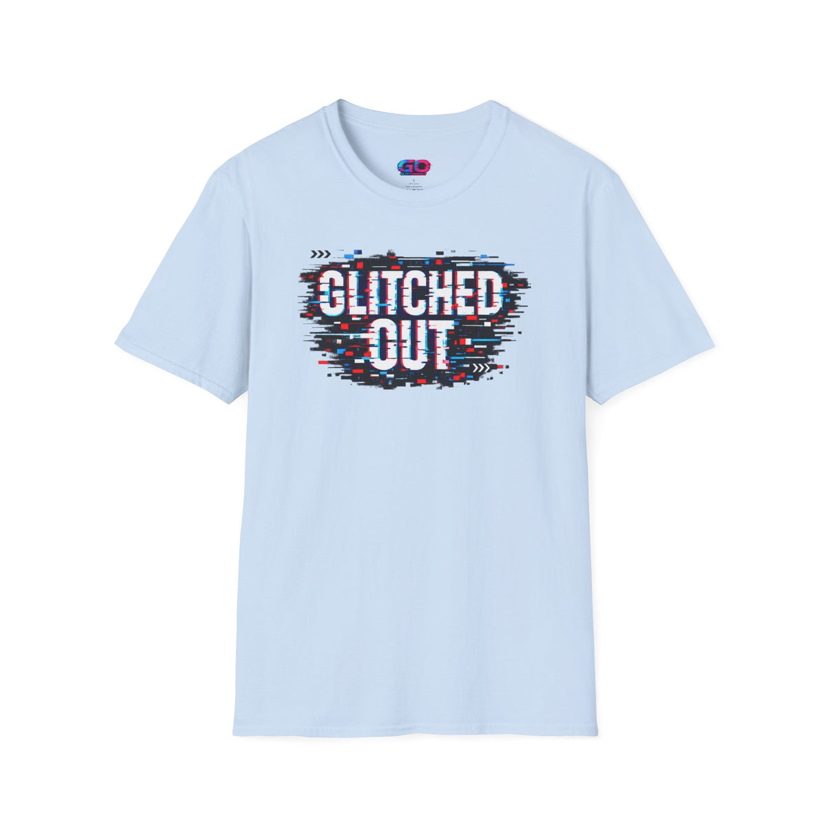 Glitched Out T-Shirt — Retro Glitch Graphic Tee