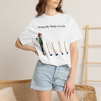 I Keep My Hoes in Line T-Shirt — Funny Gardener Tee