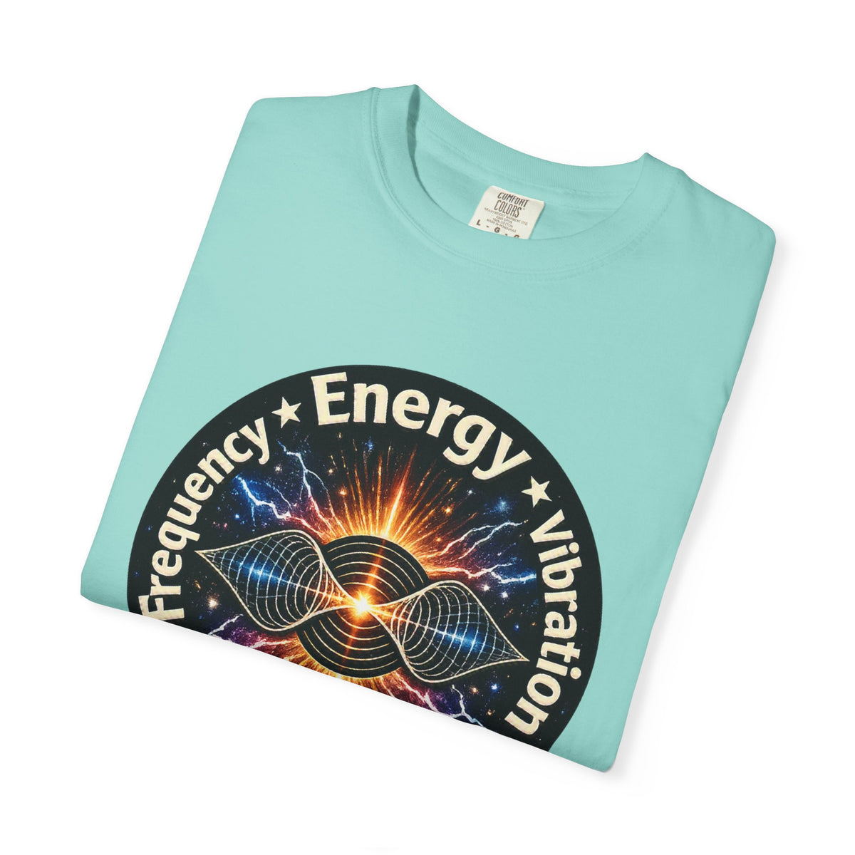 Energy & Vibration T-Shirt — "Frequency is Life" Spiritual Graphic Tee