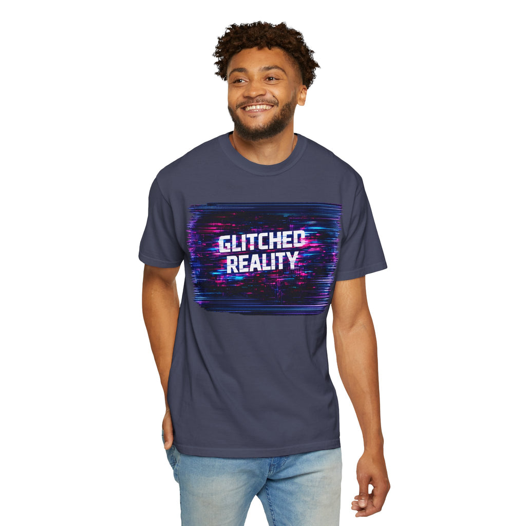 Glitched Reality V2 T‑Shirt — Retro Cyberpunk Digital Distortion Tee