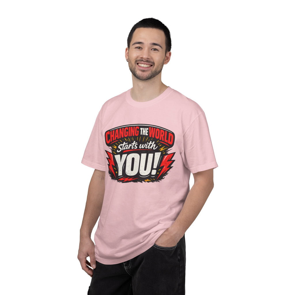 "Changing the World Starts with You" Motivational T-shirt