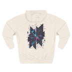 Glitch Geometric Hoodie — "Glitching Out" Graphic Fleece Pullover