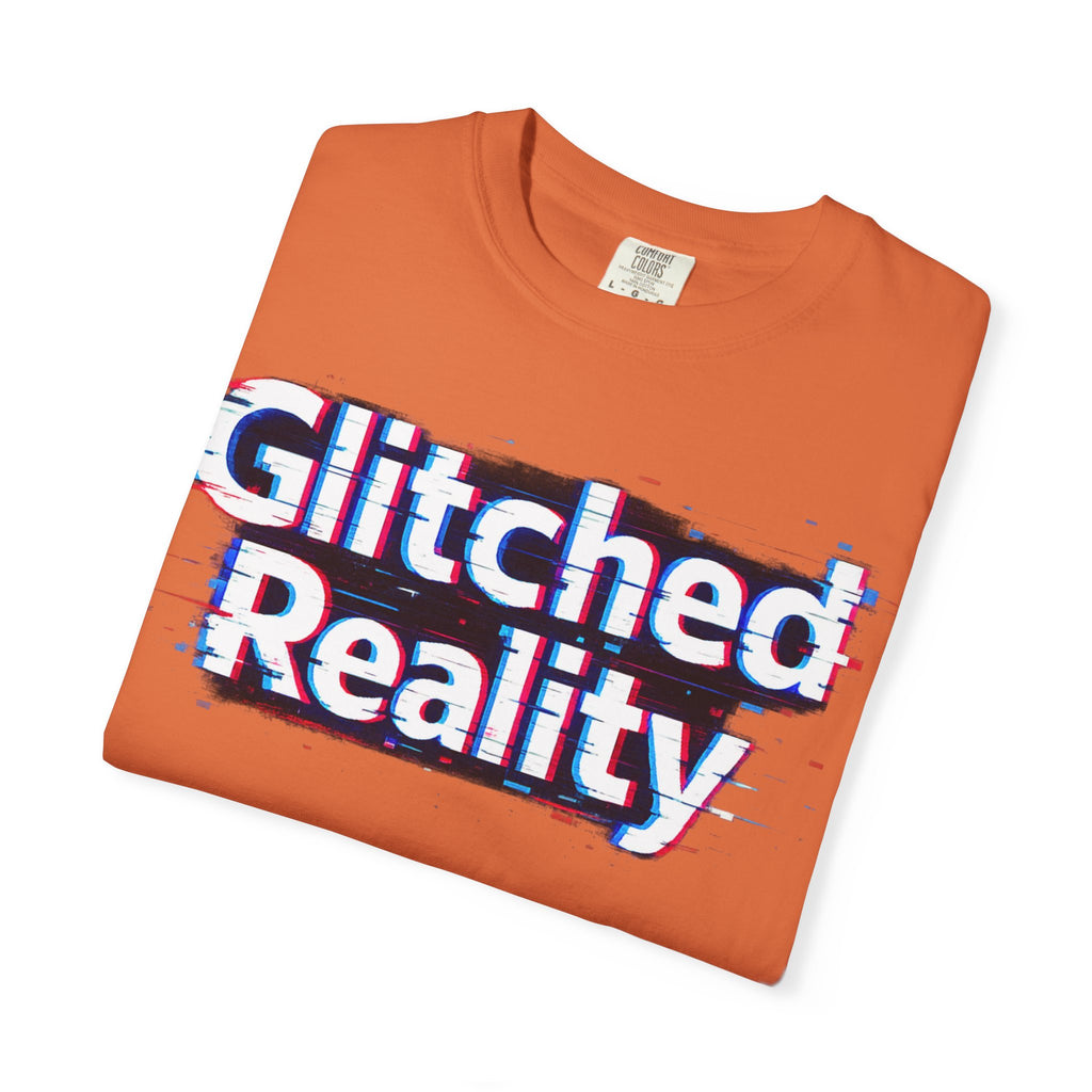 Glitched Reality T‑Shirt — Retro Glitch Graphic Tee with "Glitched Reality" Text