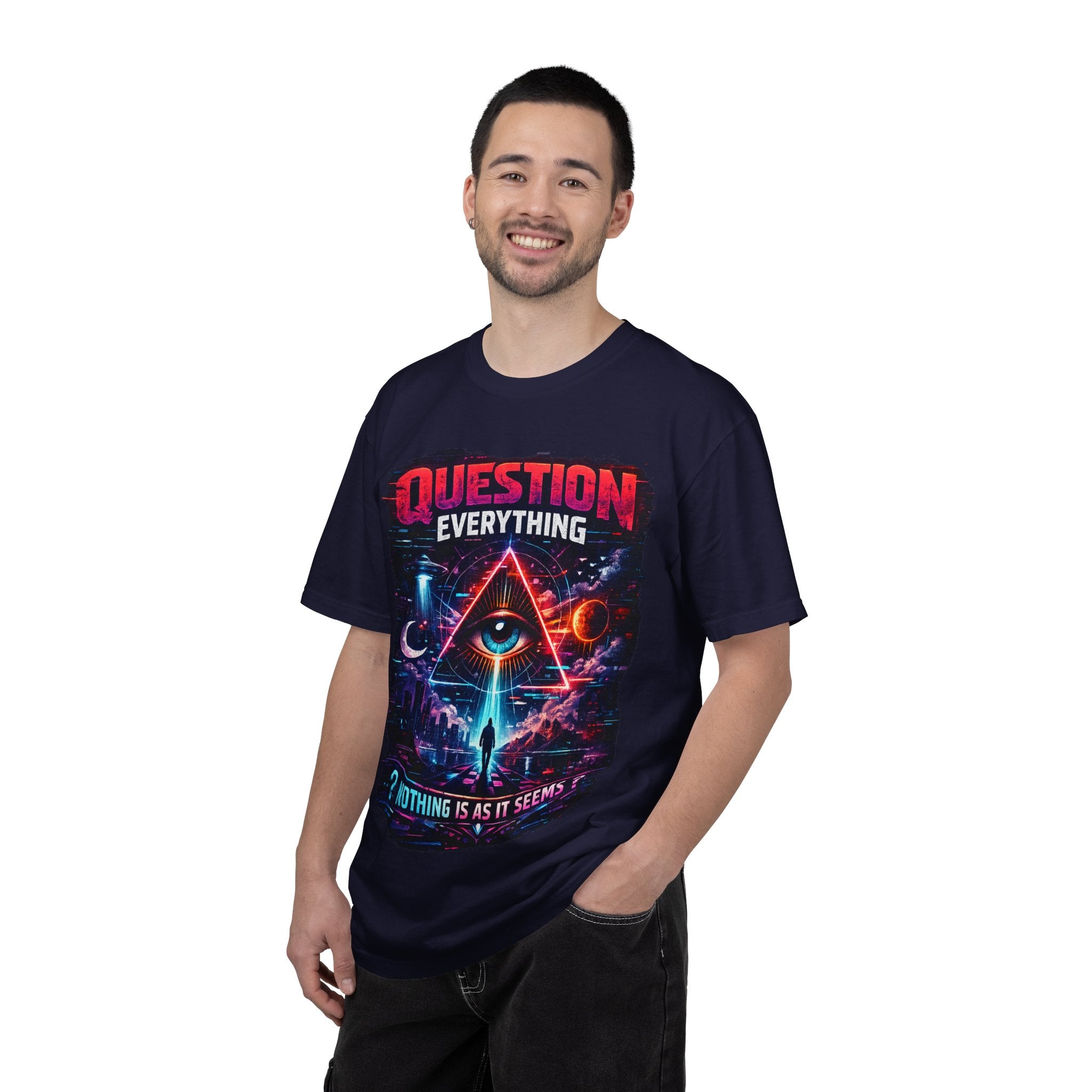 Question Everything T-Shirt — Mystical All-Seeing Eye Graphic Tee