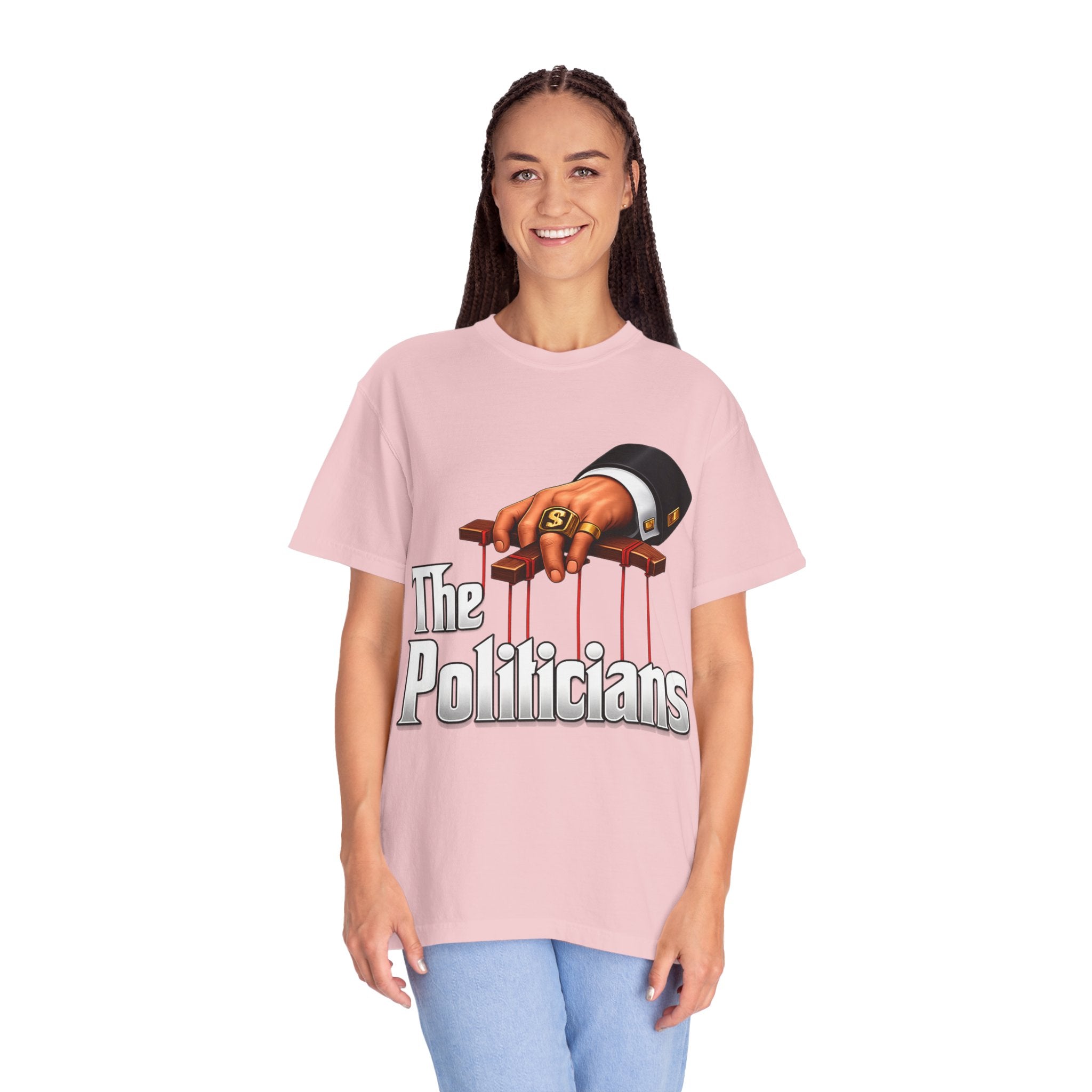 The Politicians T-Shirt — Puppet Master Hand & Money Political Satire Tee