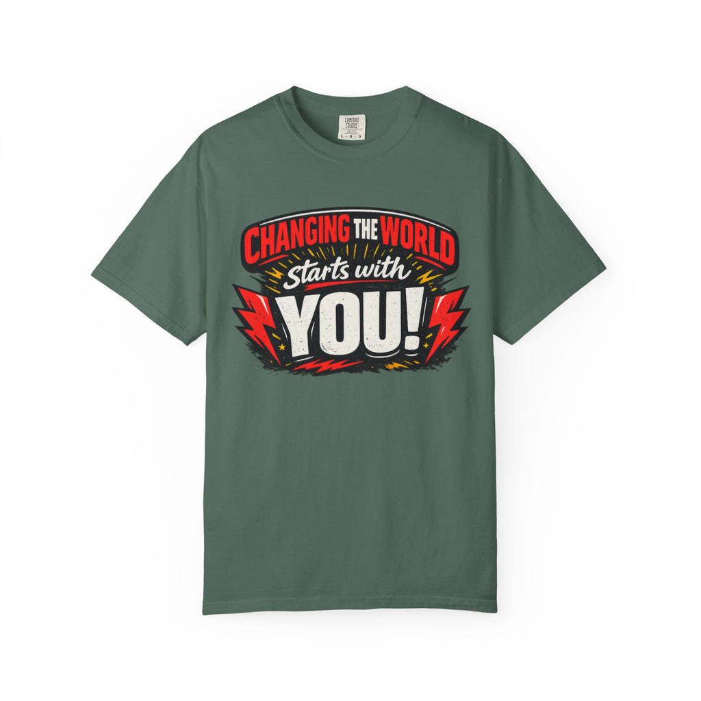 "Changing the World Starts with You" Motivational T-shirt