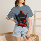 Political Quote T-Shirt — "A Politician's Promises Are the Total Opposite" Graphic Tee