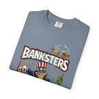 Banksters Graphic T-Shirt — Uncle Sam Money Puppet Protest Tee