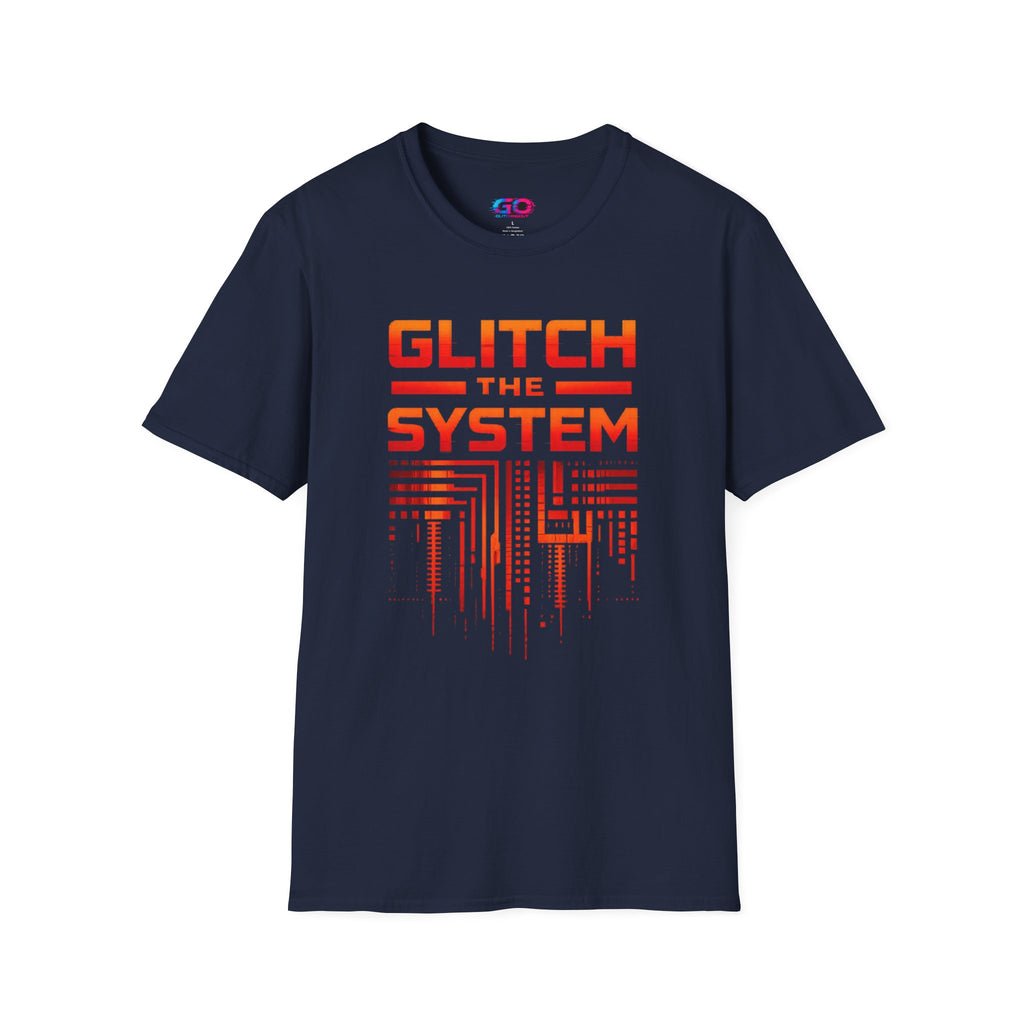 Glitch the System V4 T-Shirt — Retro Circuit Tech Graphic Tee