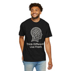 Think Differently Live Freely T-Shirt — Inspirational Mindset Graphic Tee