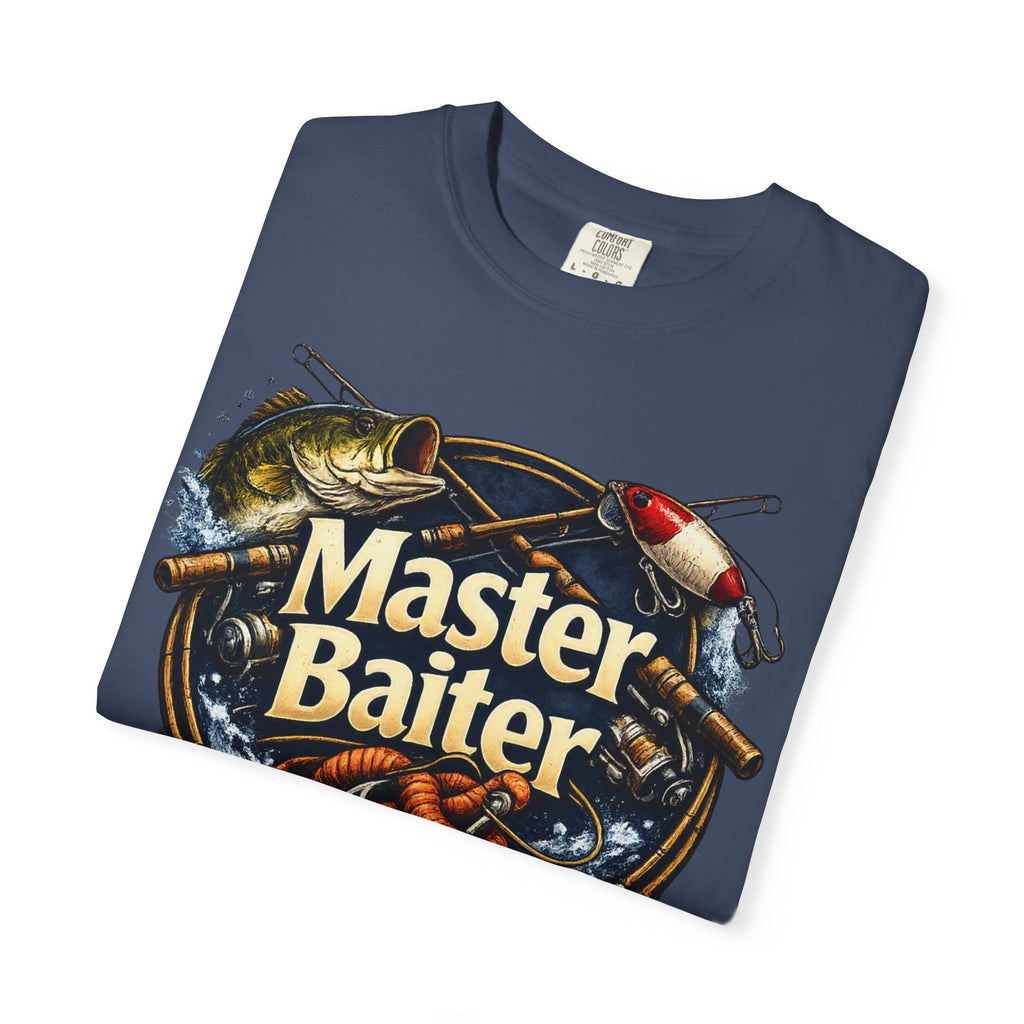 Master Baiter Fishing Satire T-Shirt — “The Bait Whisperer” Graphic Tee
